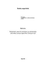 Essays 'Sabiedrisko attiecību veidošana un sabiedriskās aktivitātes Latvijas Republikas ', 1.