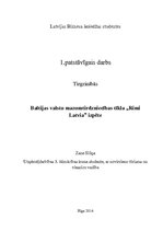 Research Papers 'Baltijas valstu mazumtirdzniecības tīkla "Rimi Latvia" izpēte', 1.