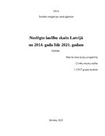 Research Papers 'Noslēgto laulību skaits Latvijā no 2014. gada līdz 2021. gadam', 1.