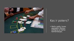 Presentations 'Azartspēles - pokers', 2.