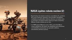 Presentations 'NASA izpētes roboti', 5.