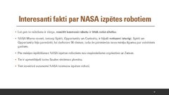 Presentations 'NASA izpētes roboti', 24.