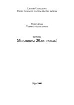 Research Papers 'Monarhijas 20.gadsimta nogalē', 1.