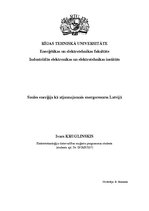 Research Papers 'Saules enerģija kā atjaunojamais energoresurss Latvijā', 1.