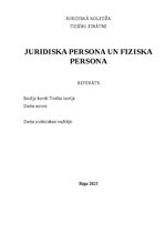 Research Papers 'Juridiska persona un fiziska persona', 1.