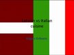 Presentations 'Latvian Versus Italian Cuisine', 1.