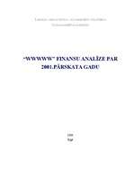 Research Papers 'Uzņēmuma finanšu analīze par 2001.pārskata gadu', 1.