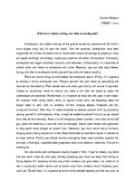 Essays 'What to do before, during, and after an earthquake?', 1.