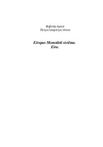 Research Papers 'Eiropas Monetārā sistēma', 1.