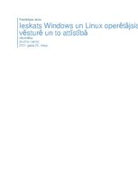 Presentations 'Windows un Linux operētājsistēmu salīdzinājums', 1.