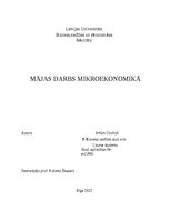 Summaries, Notes 'Mājas darbs mikroekonomikā', 1.