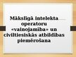 Presentations 'Mākslīgā intelekta operatoru civiltiesiskā atbildība un vainojamība', 1.