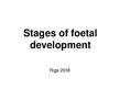 Presentations 'Foetal Development', 1.