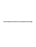 Samples 'Determining Electrical Resistance Using Wheatstone Bridge', 1.