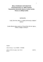 Research Papers 'Kanādas Robežas dienestu aģentūras stratēģijas novērtējums', 1.