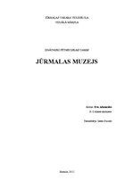 Research Papers 'Jūrmalas muzejs', 1.