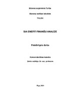 Research Papers 'SIA "Enefit" finanšu analīze', 1.