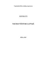 Research Papers 'Naudas vēsture Latvijā', 1.