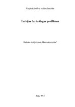Summaries, Notes 'Latvijas darba tirgus problēmas', 1.