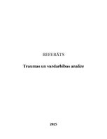 Research Papers 'Traumas un vardarbības analīze', 1.