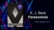 Presentations 'K.J. Beck "Parasomnia" book report', 1.