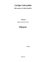 Research Papers 'Oligopols Latvijā', 1.