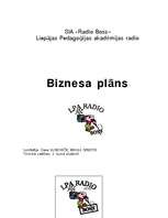 Business Plans 'Radio "Boss" biznesa plāns', 1.