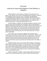 Essays 'Modernisma izpausmes Mihaila Bulgakova romānā "Meistars un Margarita"', 1.