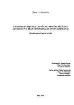 Research Papers 'Pjezoelektriķu izmantošanas iespēju pētīšana alternatīvu elektroenerģijas avotu ', 1.