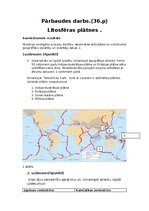 Summaries, Notes 'Litosfēras pārbaudes darbs ğeogrāfijā', 1.