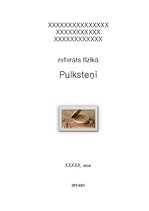 Research Papers 'Pulksteņi', 1.