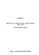 Research Papers 'Agonistika, tās rašanās attīstība, radītās izmaiņas grieķu dzīvē (Antīkās Olimpi', 1.