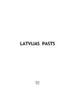 Research Papers 'Latvijas pasts', 1.
