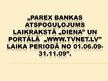 Research Papers 'Parex bankas atspoguļojums laikrakstā "Diena" un portālā "www.tvnet.lv" laika pe', 41.