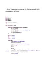 Samples 'Programmēšanas valodas "Java" izmantošana datu bāzes serverī', 6.