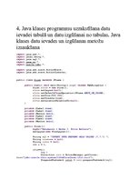Samples 'Programmēšanas valodas "Java" izmantošana datu bāzes serverī', 16.