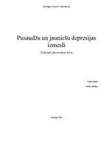 Research Papers 'Pusaudžu un jauniešu depresijas iemesli', 1.