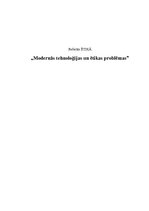 Research Papers 'Modernās tehnoloģijas un ētikas problēmas', 1.