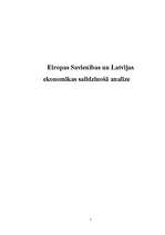 Research Papers 'Eiropas Savienības un Latvijas ekonomikas salīdzinošā analīze', 1.