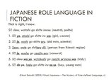 Presentations 'Sentence Final Particles in Japanese Language', 11.