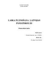 Research Papers 'Laika plānošana Latvijas pamatskolās', 1.