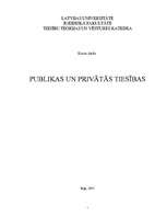Research Papers 'Publiskās un privātās tiesības', 1.
