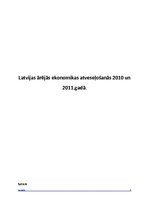 Essays 'Latvijas ārējās ekonomikas atveseļošanās 2010. un 2011.gadā', 1.