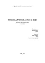 Research Papers 'Simetrija arhitektūrā, mākslā un dabā', 1.