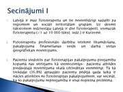 Presentations 'Fizioterapeitu profesionālās darbības aspekti un pacientu vērtējums par fizioter', 20.
