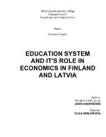 Research Papers 'Education System and it's Role in Economics in Finland and Latvia', 1.