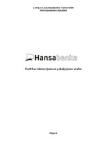 Research Papers 'AS "Hansabanka" produktu un pakalpojumu raksturojums', 1.