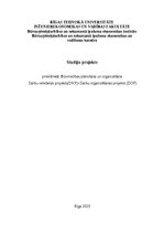 Research Papers 'Darbu veikšanas projekts(DVP) un Darbu organizēšanas projekts (DOP)', 1.