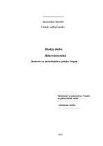 Research Papers 'Bezdarbs un nodarbinātības politika Latgalē', 1.